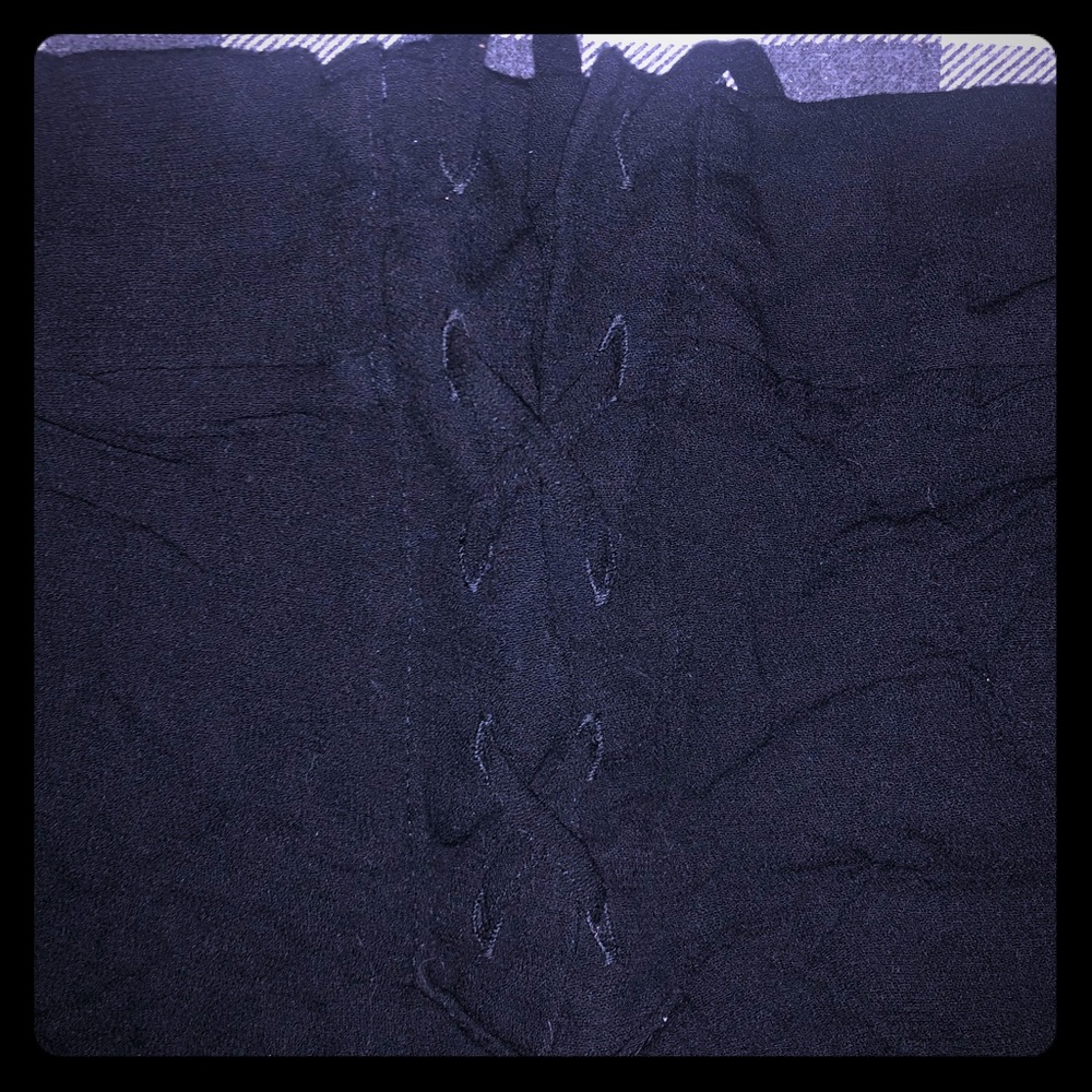 Lace up flowy shorts